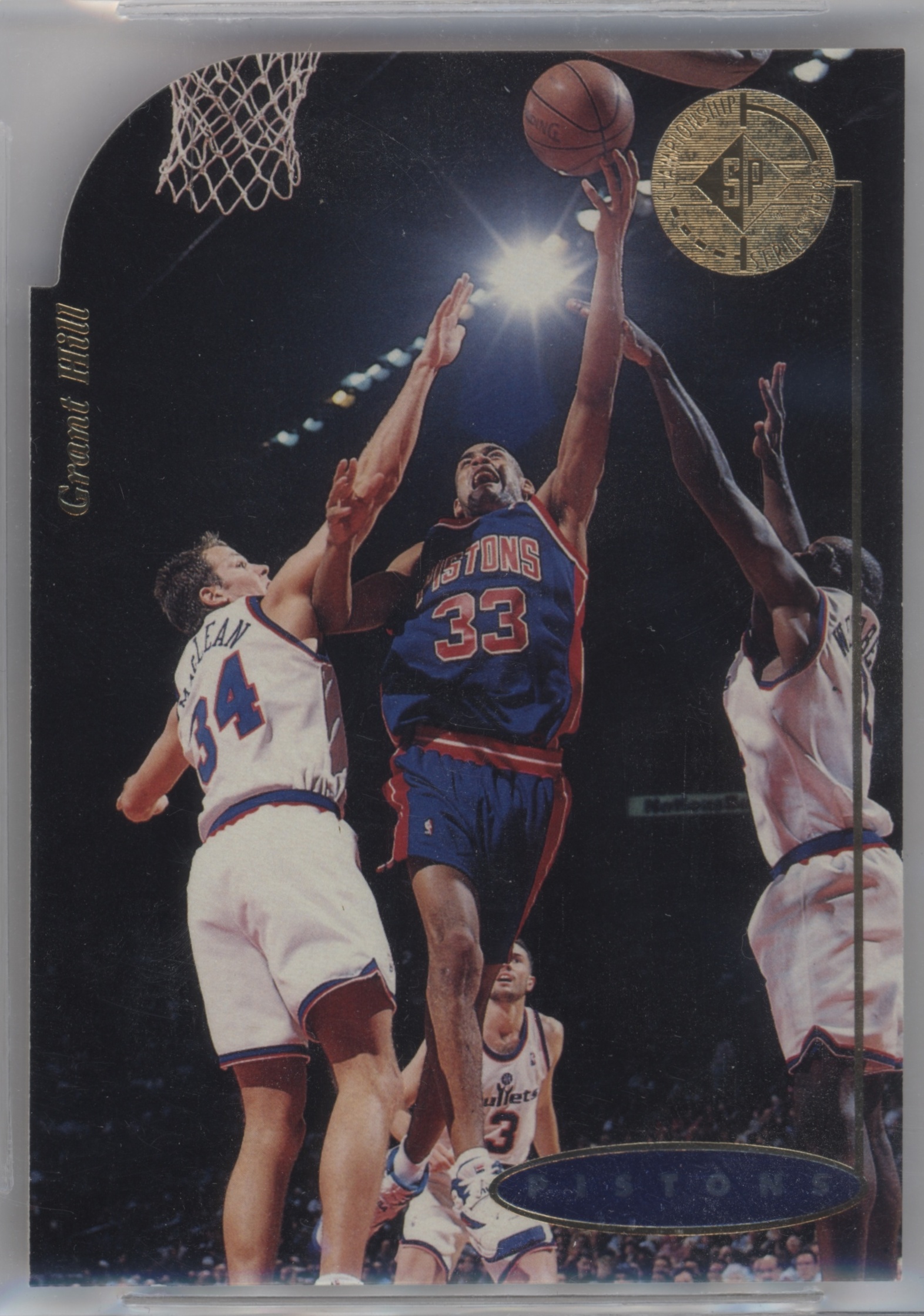 1994 SP Championship Basketball Die-Cut Grant Hill #57 PSA 9