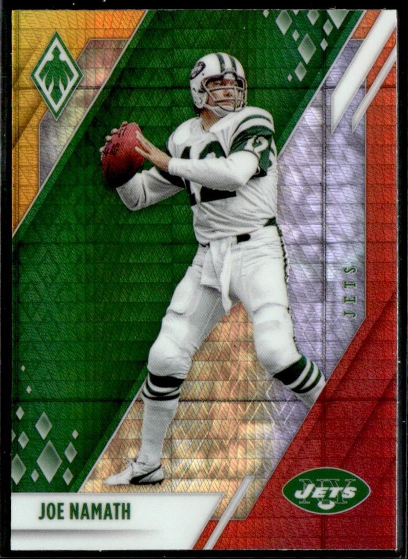 2021 Panini Phoenix Football Fire Burst Joe Namath #89 PSA 9