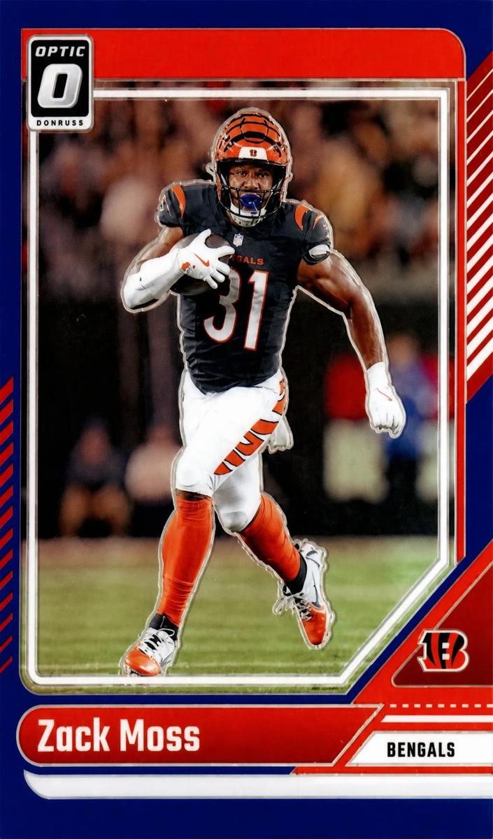2024 Donruss Optic Football Blue Zack Moss #39