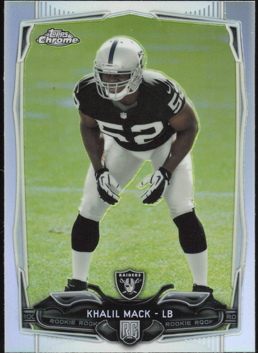 2014 Topps Chrome Football Refractor Khalil Mack #184 PSA 10