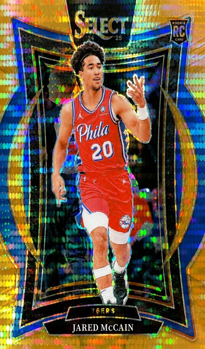 2024 Panini Select Basketball Neon Orange Pulsar FOTL Jared McCain #82 PSA 9