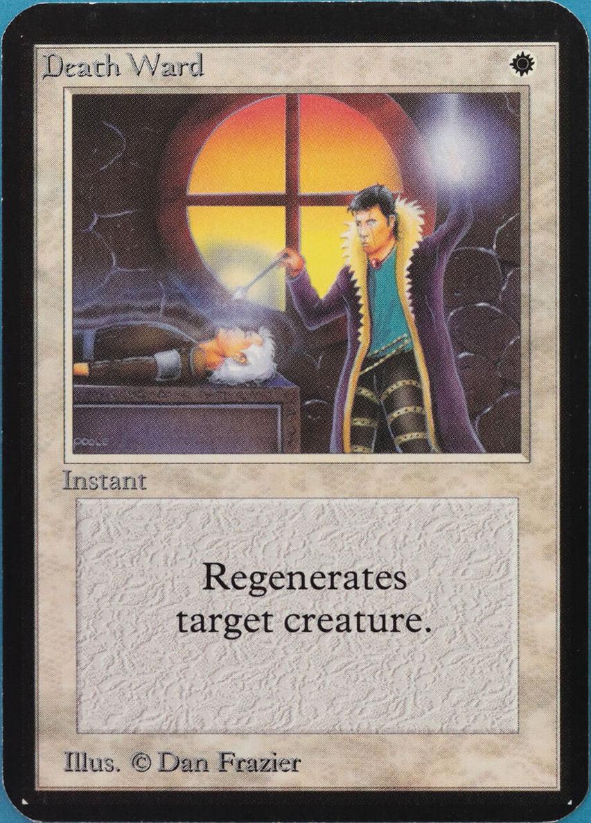 1993 Magic The Gathering Alpha Death Ward #NNO