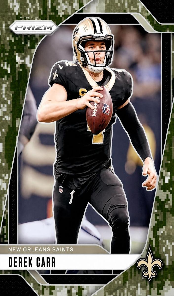 2024 Panini Prizm Football Forest Camo Derek Carr #203