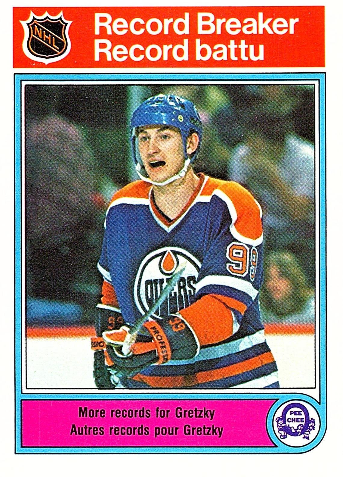 1982 O-Pee-Chee Hockey Record Breaker Wayne Gretzky #1 PSA 7