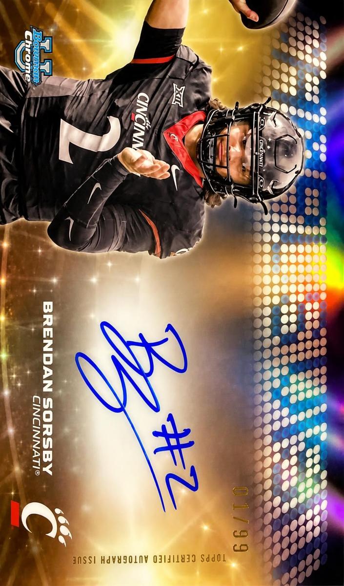2025 Bowman Chrome University Football Brendan Sorsby #CVA-BS