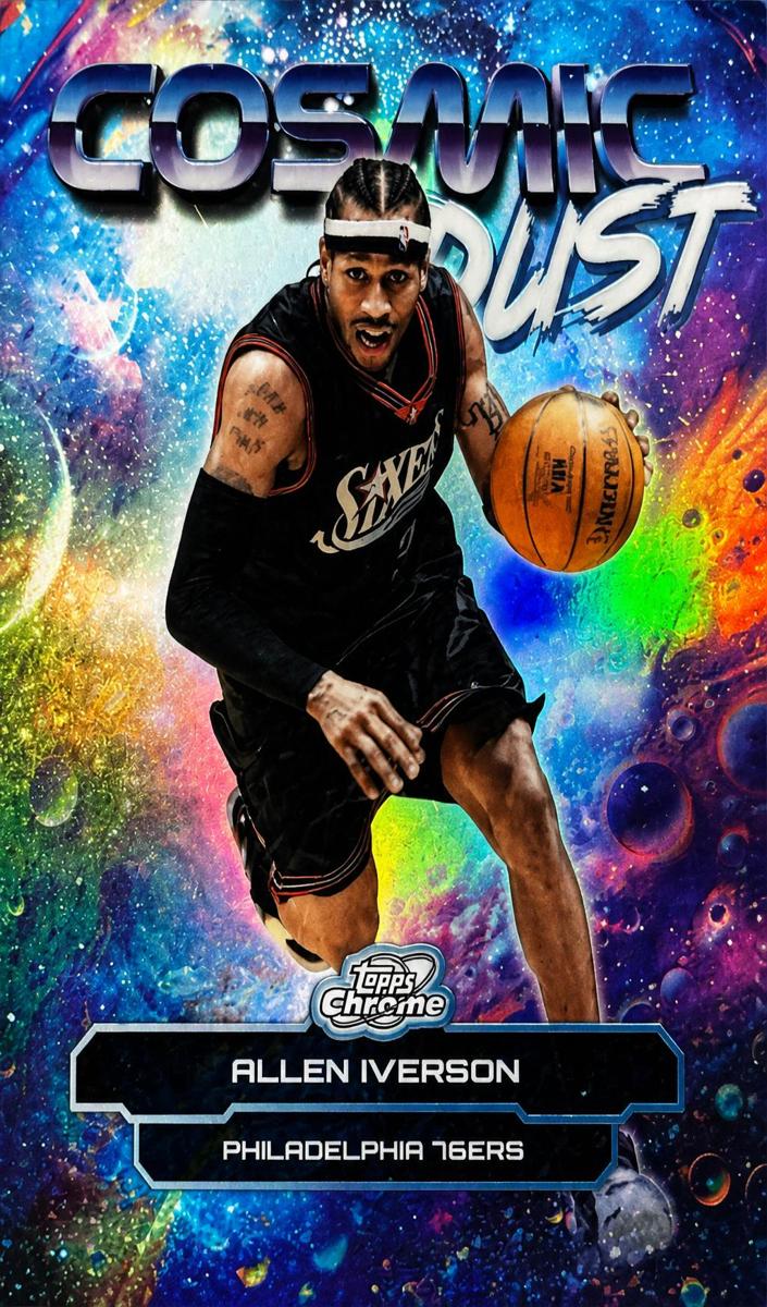 2025 Topps Cosmic Chrome Basketball Allen Iverson #CD-14
