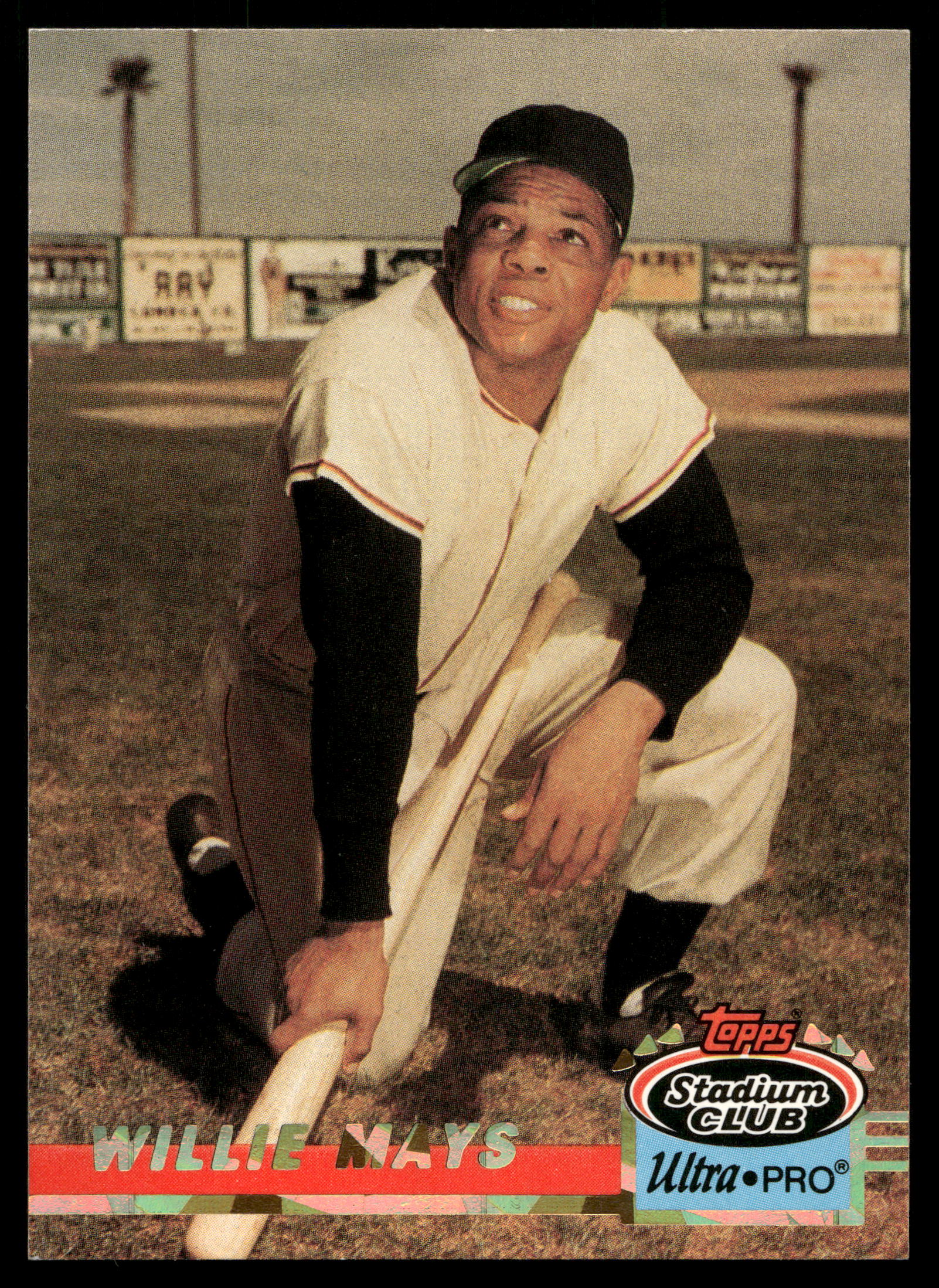 1993 Topps Stadium Club Ultra-Pro Baseball Willie Mays #9