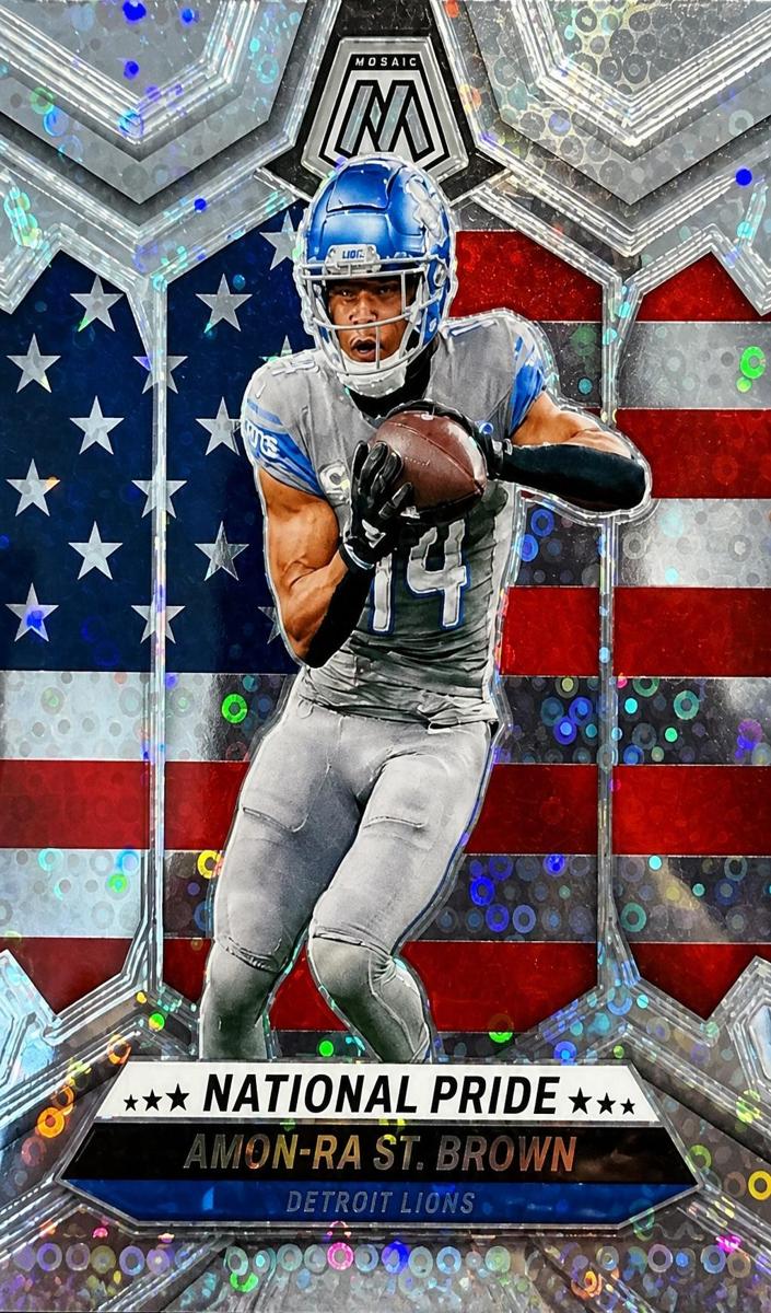 2024 Panini Mosaic Football No Huddle Silver Amon-Ra St. Brown #263