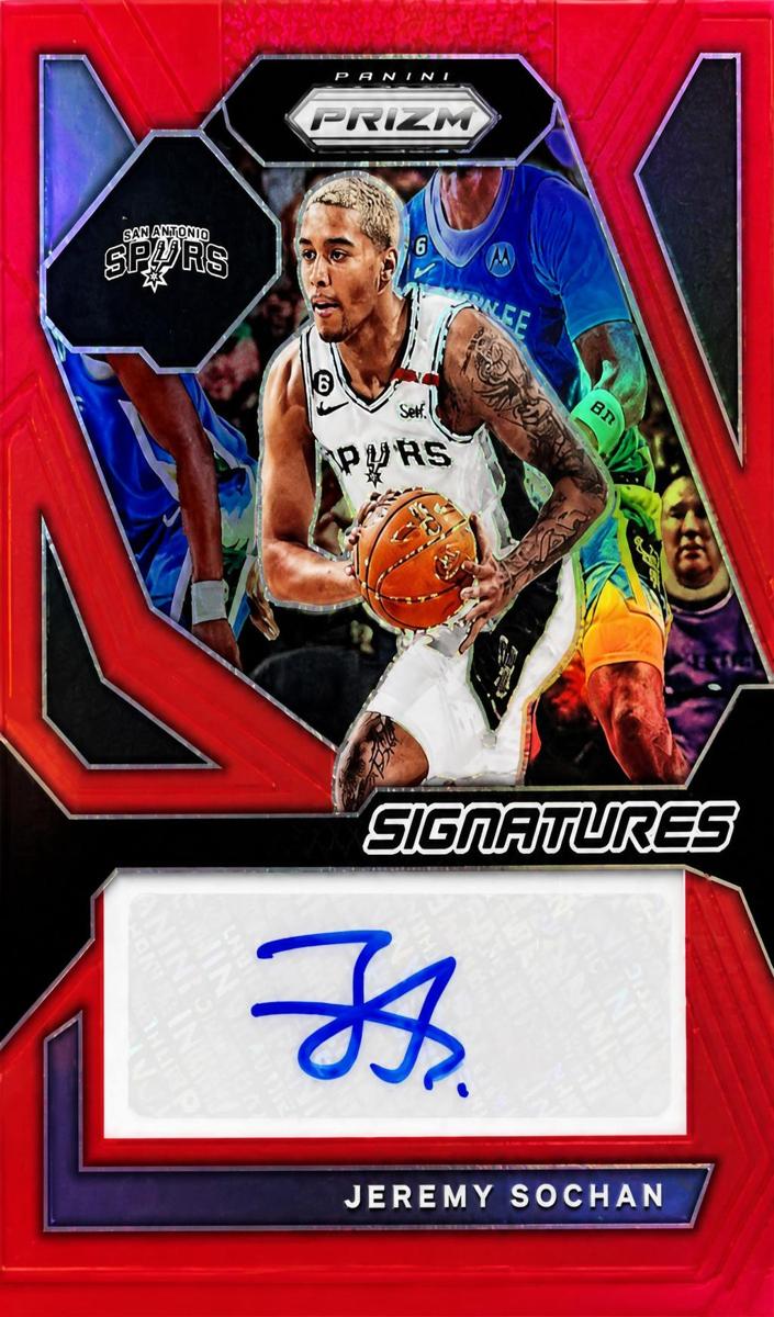 2023 Panini Prizm Basketball Red Jeremy Sochan #SIG-JER