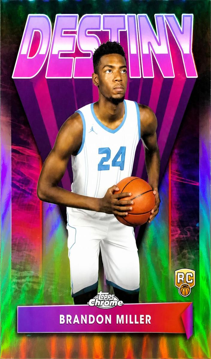 2023 Topps Chrome Basketball Refractor Brandon Miller #D-2 PSA 9