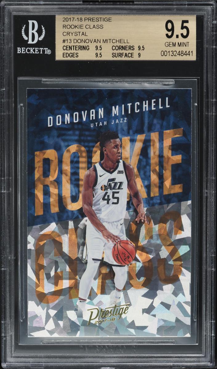 2017 Panini Prestige Basketball Crystal Donovan Mitchell #13 BGS 9