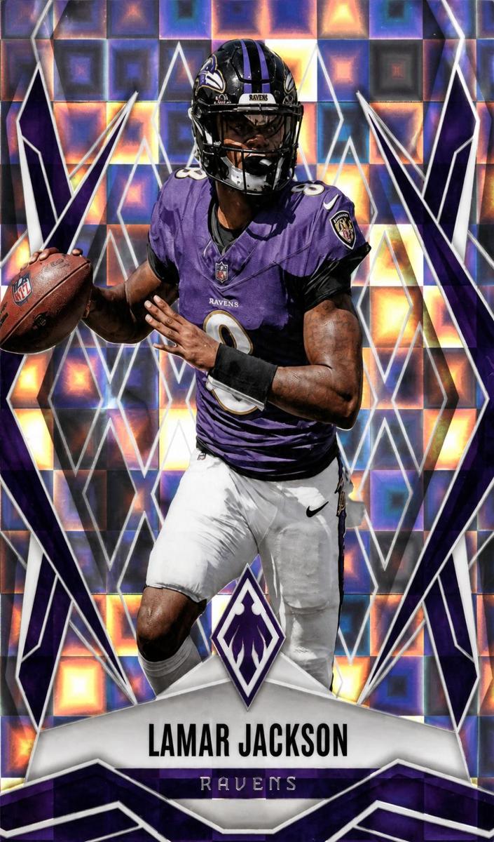 2025 Panini Phoenix Football Silver Pandora Lamar Jackson #144