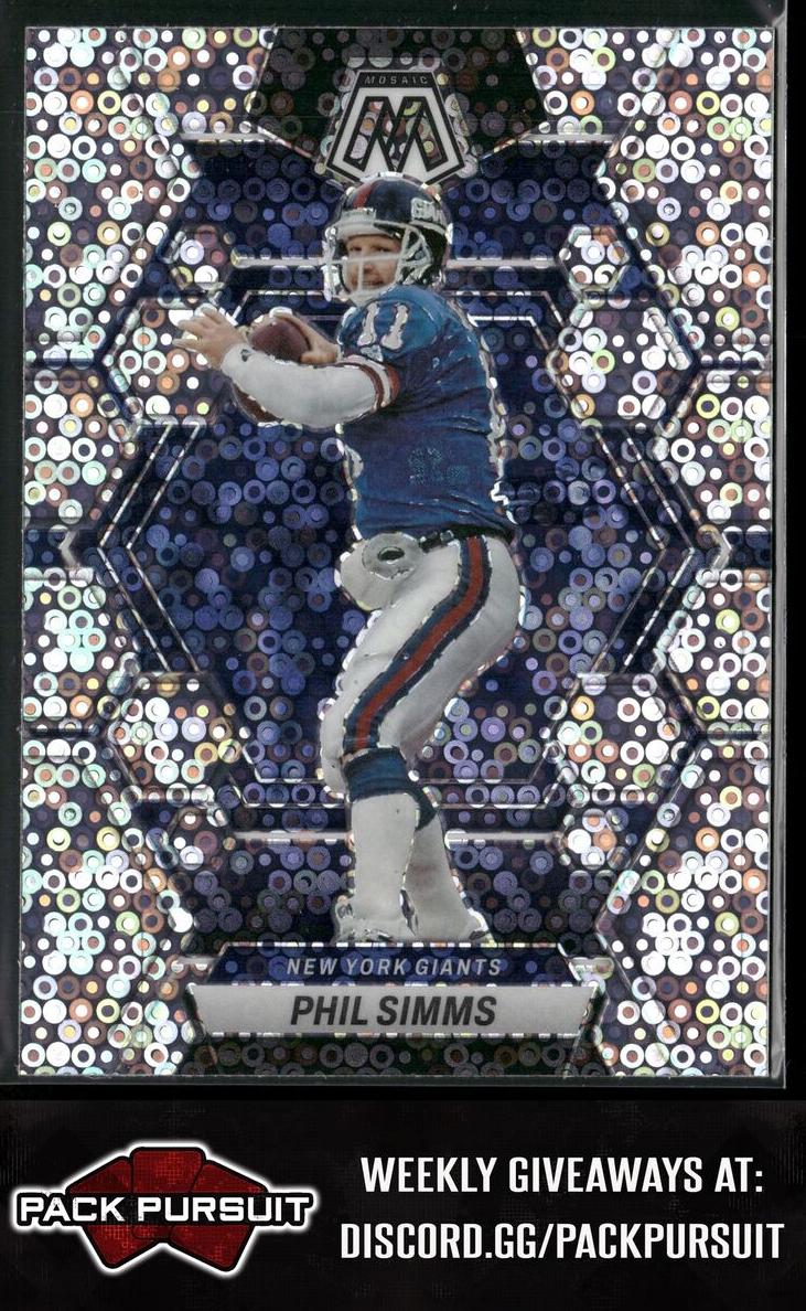 2023 Panini Mosaic Football No Huddle Silver Phil Simms #183