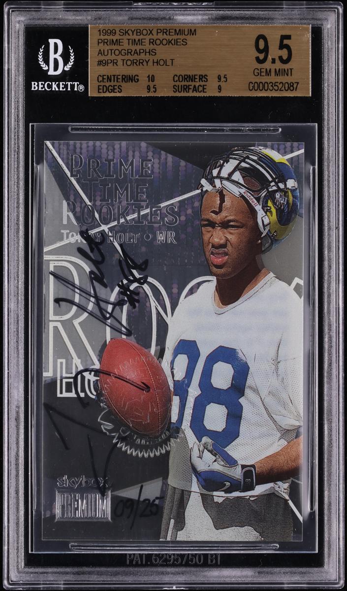 1999 Skybox Premium Football Torry Holt #9 PR
