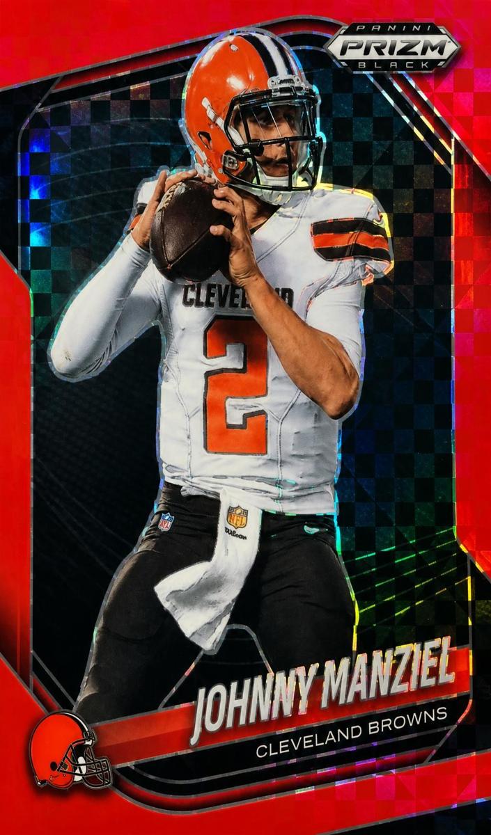 2025 Panini Prizm Black Football Red Power Johnny Manziel #33