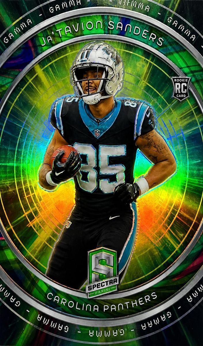 2024 Panini Spectra Football Neon Marble Ja'Tavion Sanders #G-JSS