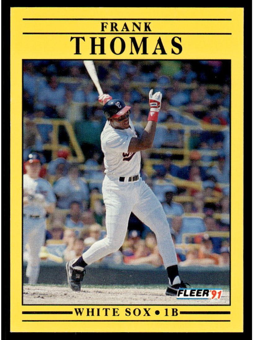 1991 Fleer Baseball Frank Thomas #138 PSA 8