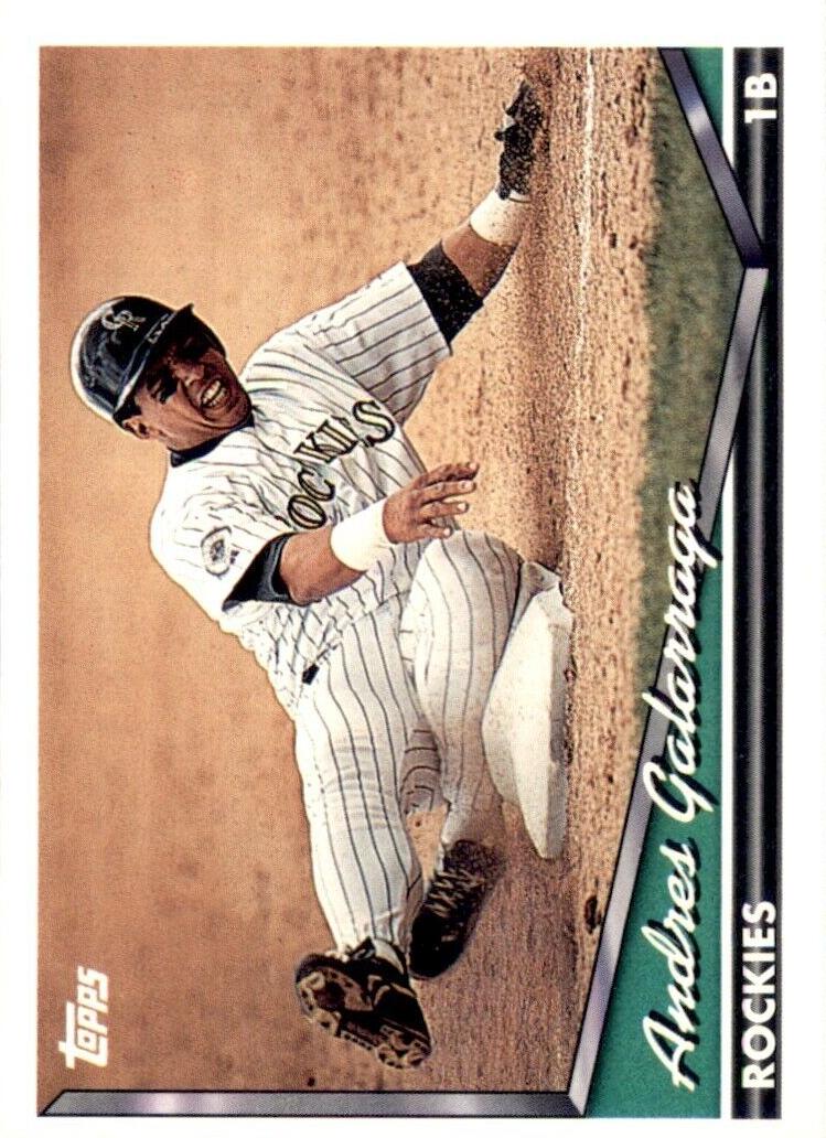 1994 Topps Baseball Andres Galarraga #525