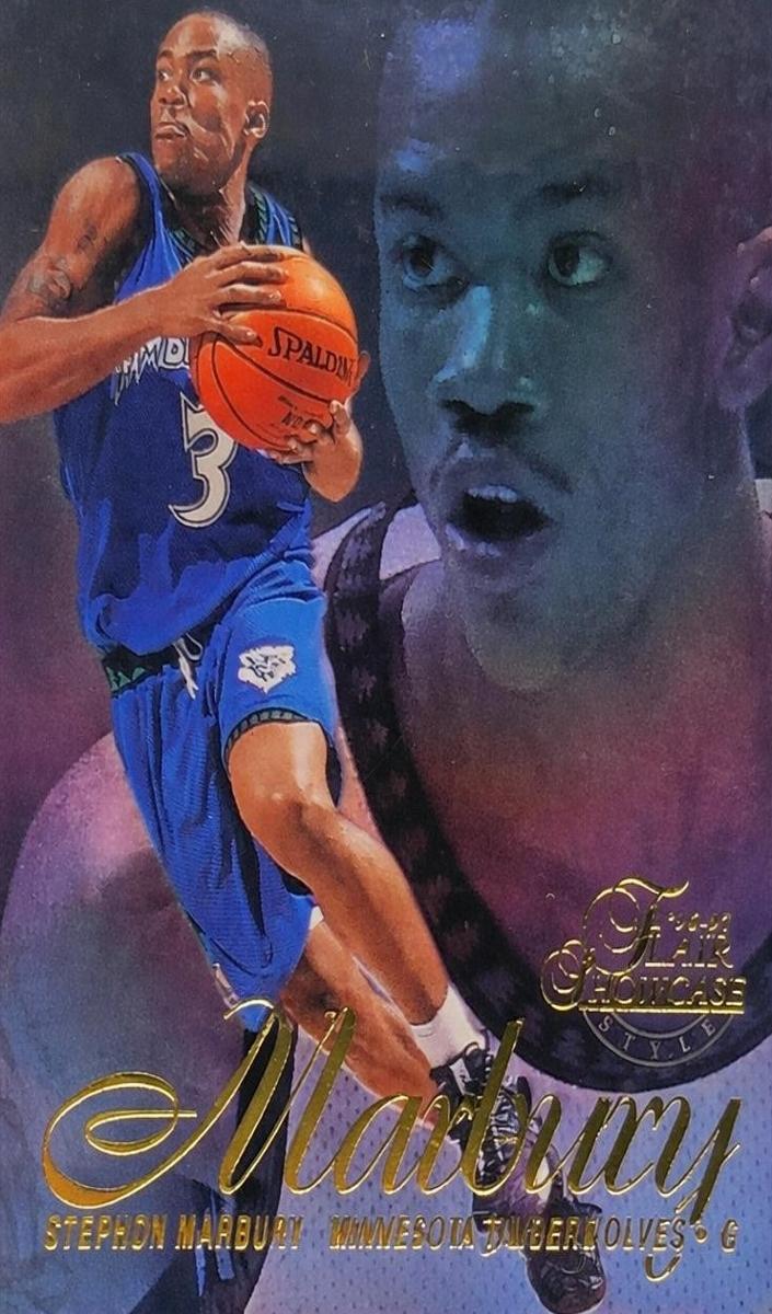 1996 Flair Showcase Basketball Row 2 Stephon Marbury #11 PSA 10
