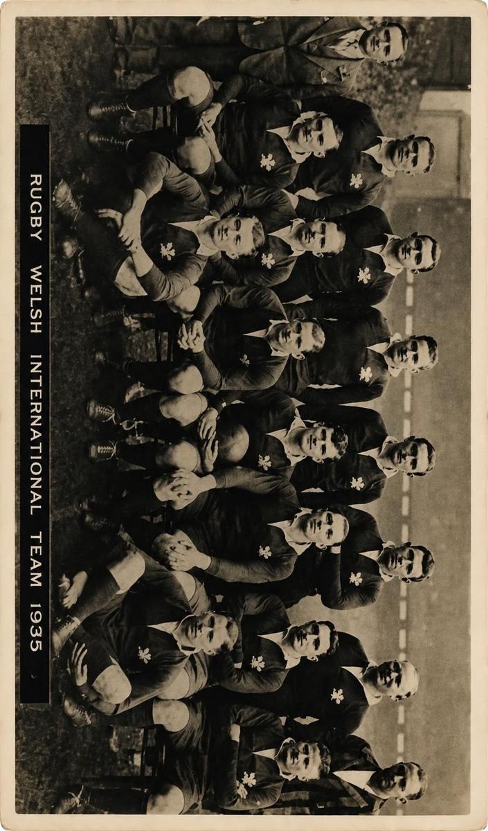 1936 Ardath Tobacco Photocards Z Soccer Welsh International Rugby Team #164