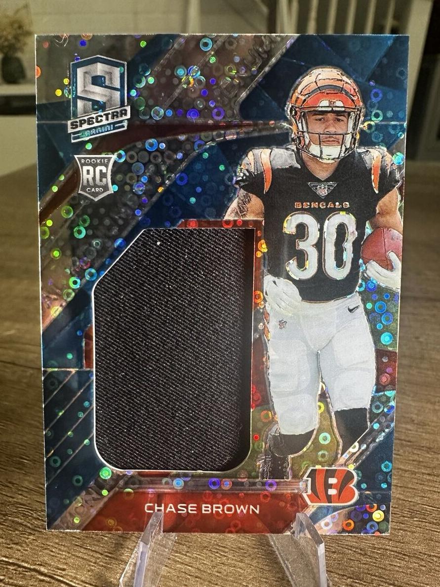 2023 Panini Spectra Football Neon Blue Chase Brown #MME-CHB