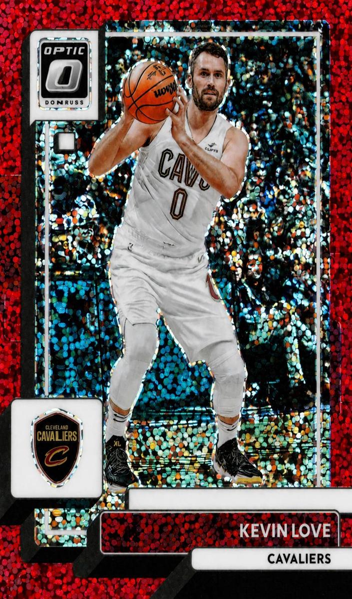 2022 Donruss Optic Basketball Red Sparkle Kevin Love #78