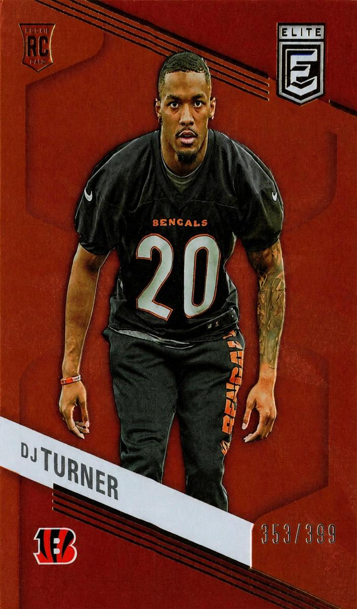 2023 Donruss Elite Football Orange DJ Turner #135