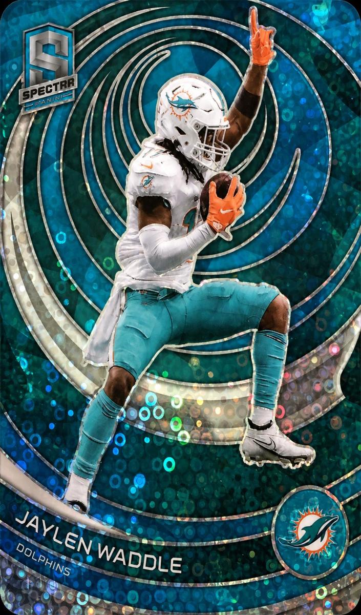 2023 Panini Spectra Football Universal Die Cut Jaylen Waddle #56