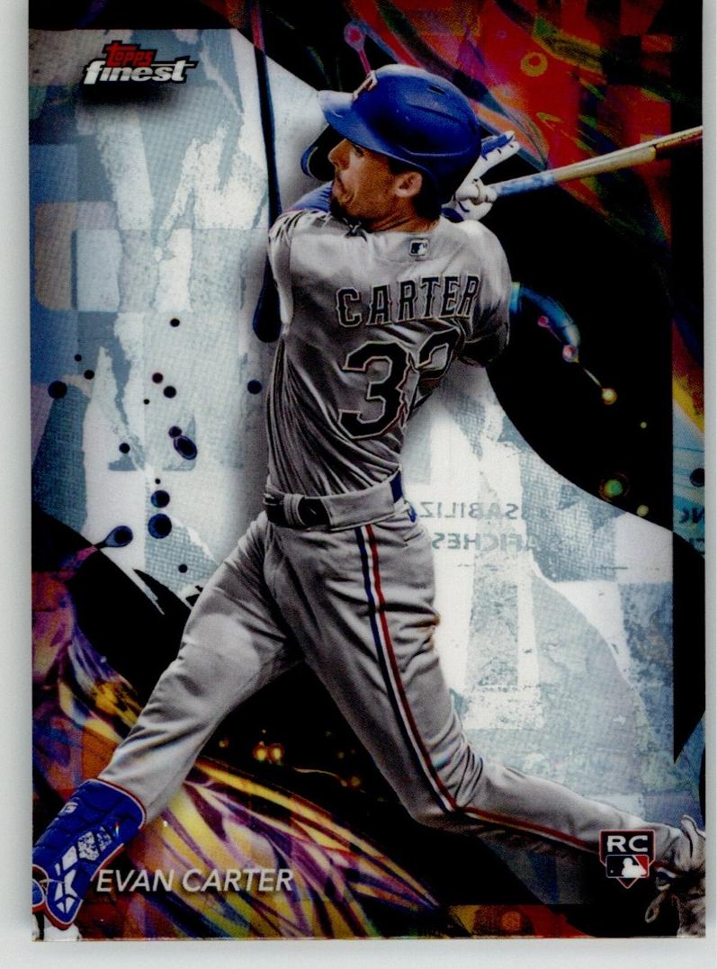 2024 Topps Finest Baseball Refractor Evan Carter #107