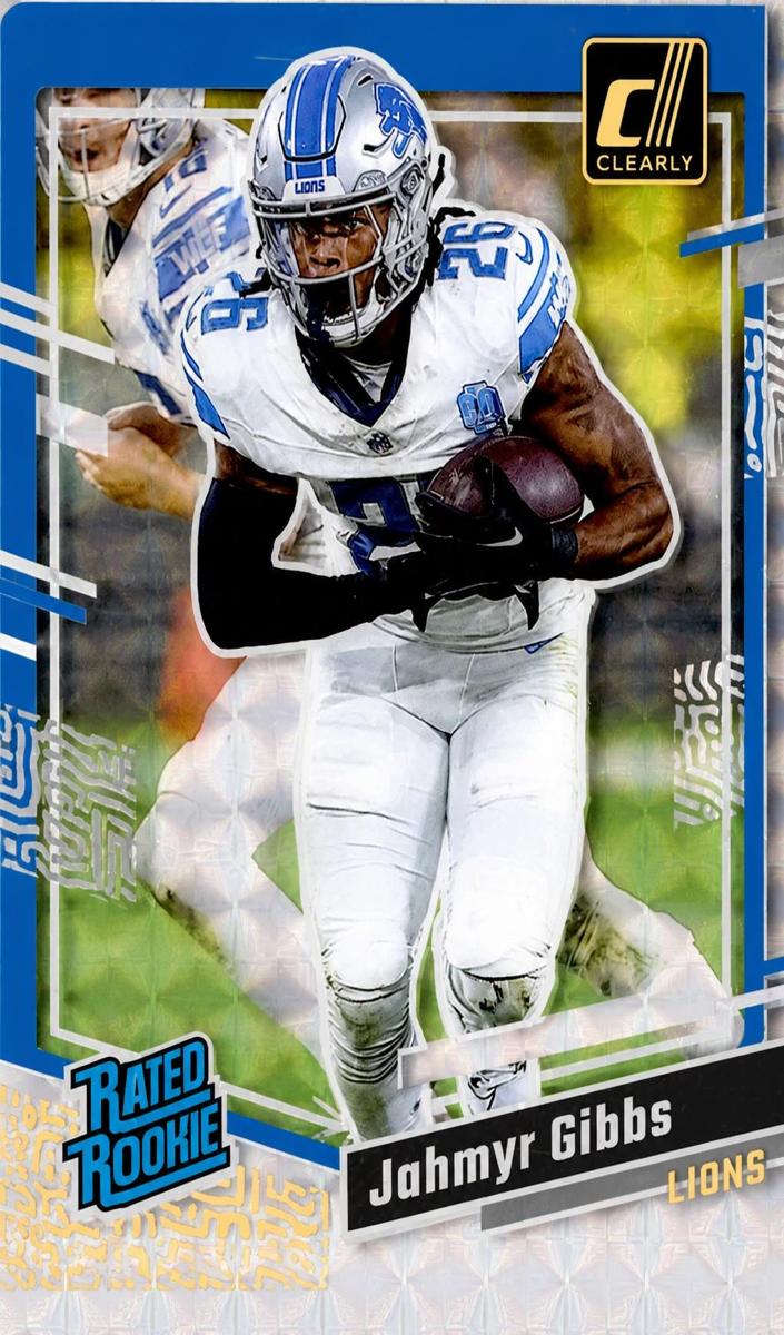 2023 Panini Clearly Donruss Football Holo Mosaic Jahmyr Gibbs #62