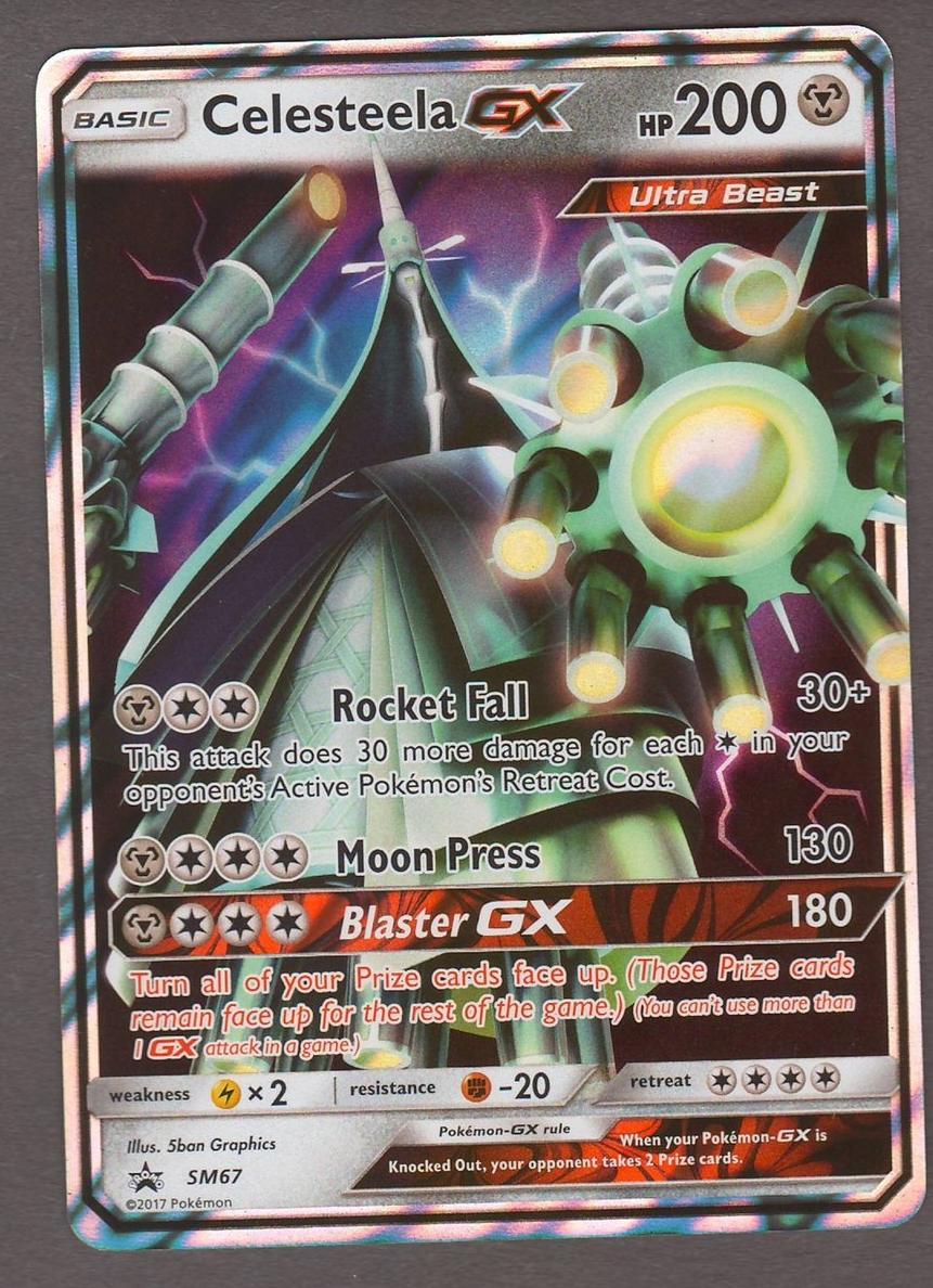 2017 Pokemon SM Black Star Promos Celesteela GX #SM67 CGC 6
