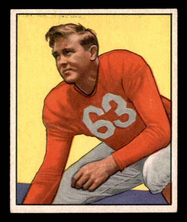 1950 Bowman Football Bill Blackburn #56
