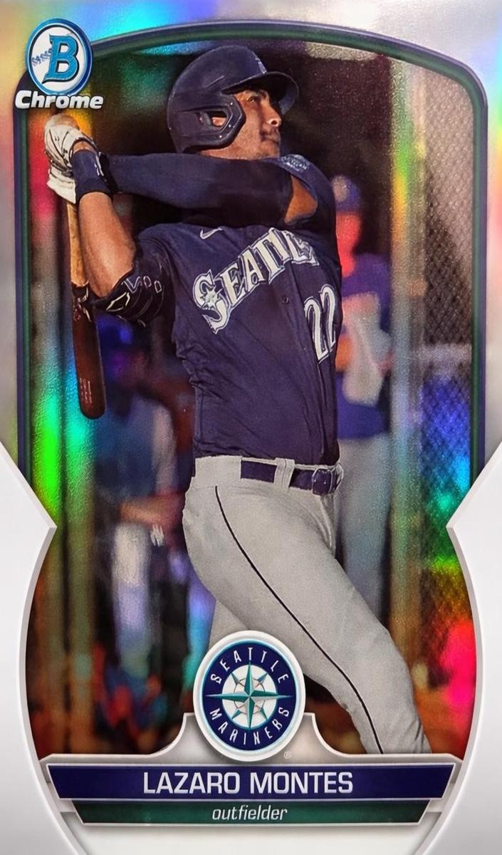 2023 Bowman Draft Chrome Baseball Refractor Lazaro Montes #BDC-185 PSA 10