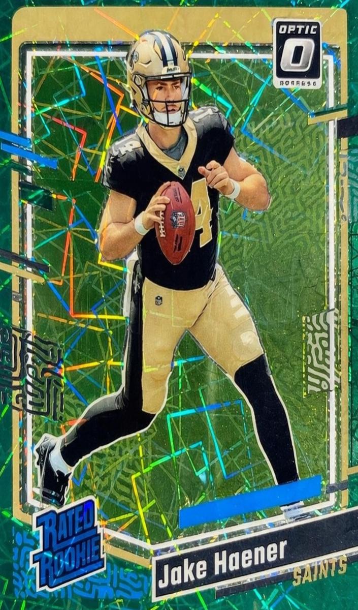 2023 Donruss Optic Football Green Velocity Jake Haener #277