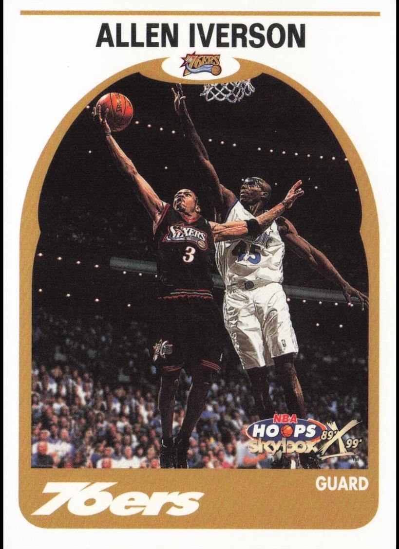 1999 Hoops Decade Basketball Allen Iverson #62