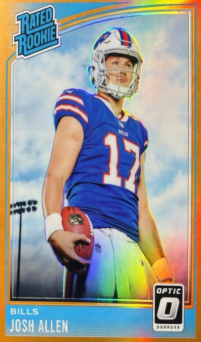 2018 Donruss Optic Football Orange Josh Allen #154 PSA 8.5