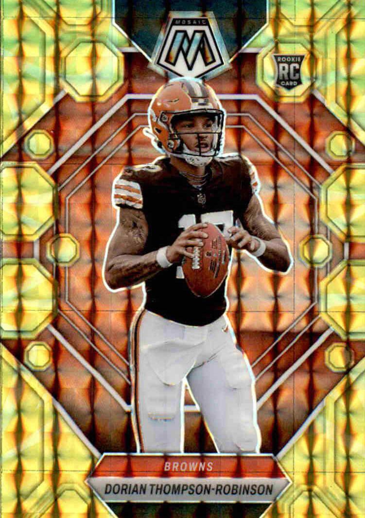 2023 Panini Mosaic Football Reactive Yellow Dorian Thompson-Robinson #316 PSA 9