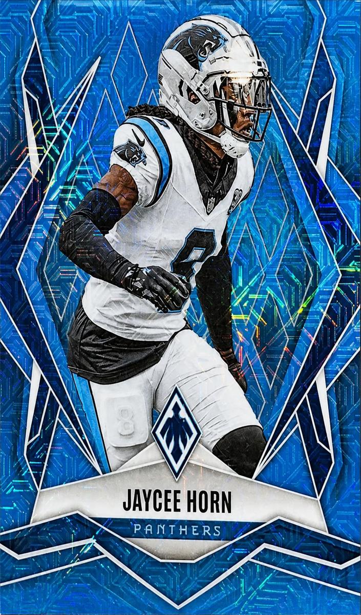 2025 Panini Phoenix Football Light Blue Mojo Jaycee Horn #106
