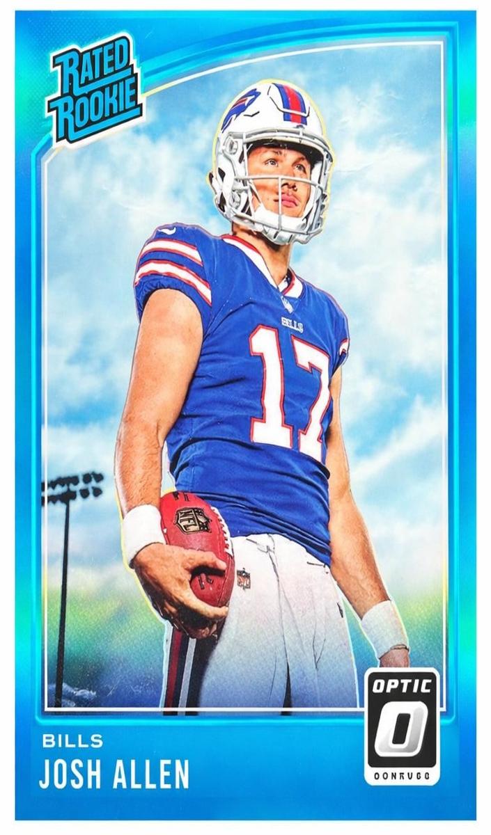 2018 Donruss Optic Football Aqua Josh Allen #154 PSA 10