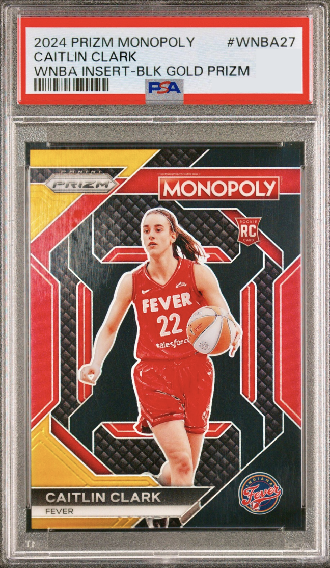 2024 Panini Prizm Monopoly WNBA Basketball Black Gold Caitlin Clark #WNBA27
