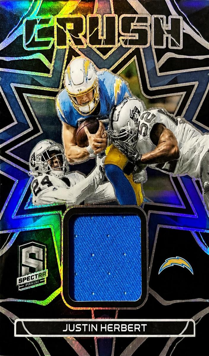 2023 Panini Spectra Football Hyper Justin Herbert #CRU-JHE