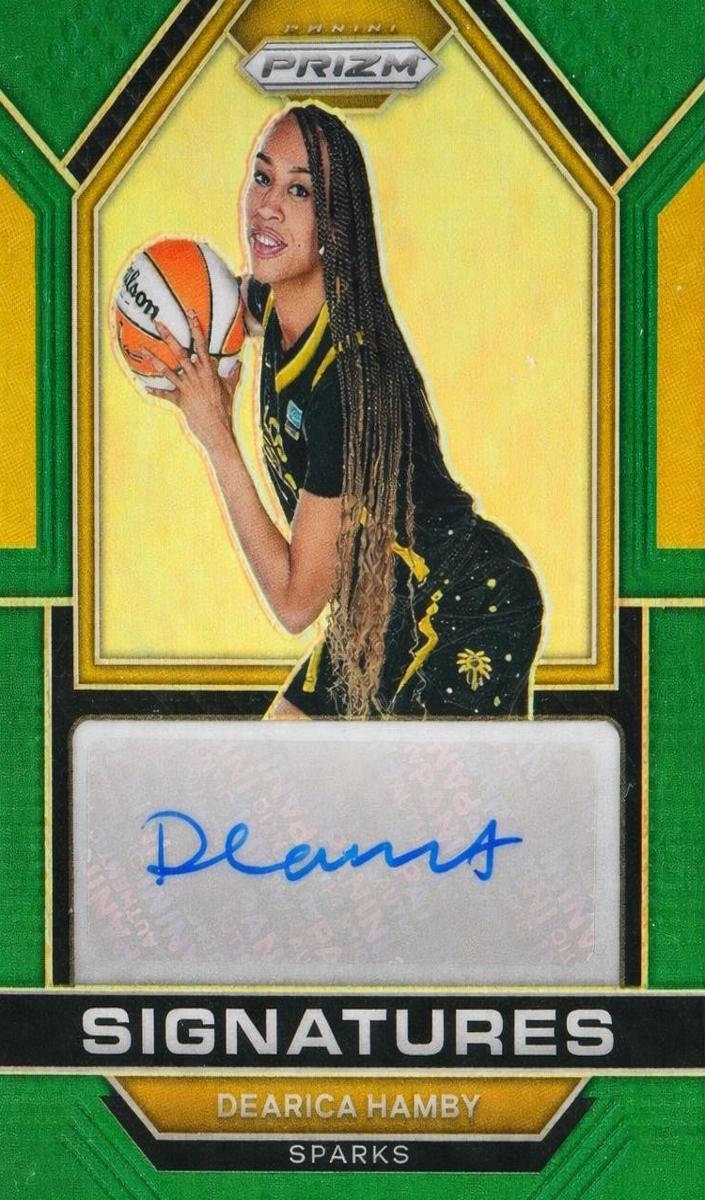 2023 Panini Prizm WNBA Basketball Green Dearica Hamby #SG-DHM