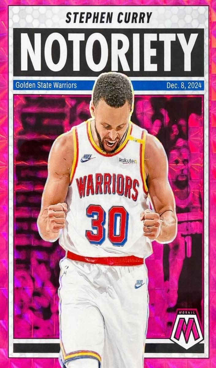 2024 Panini Mosaic Basketball Pink Stephen Curry #8