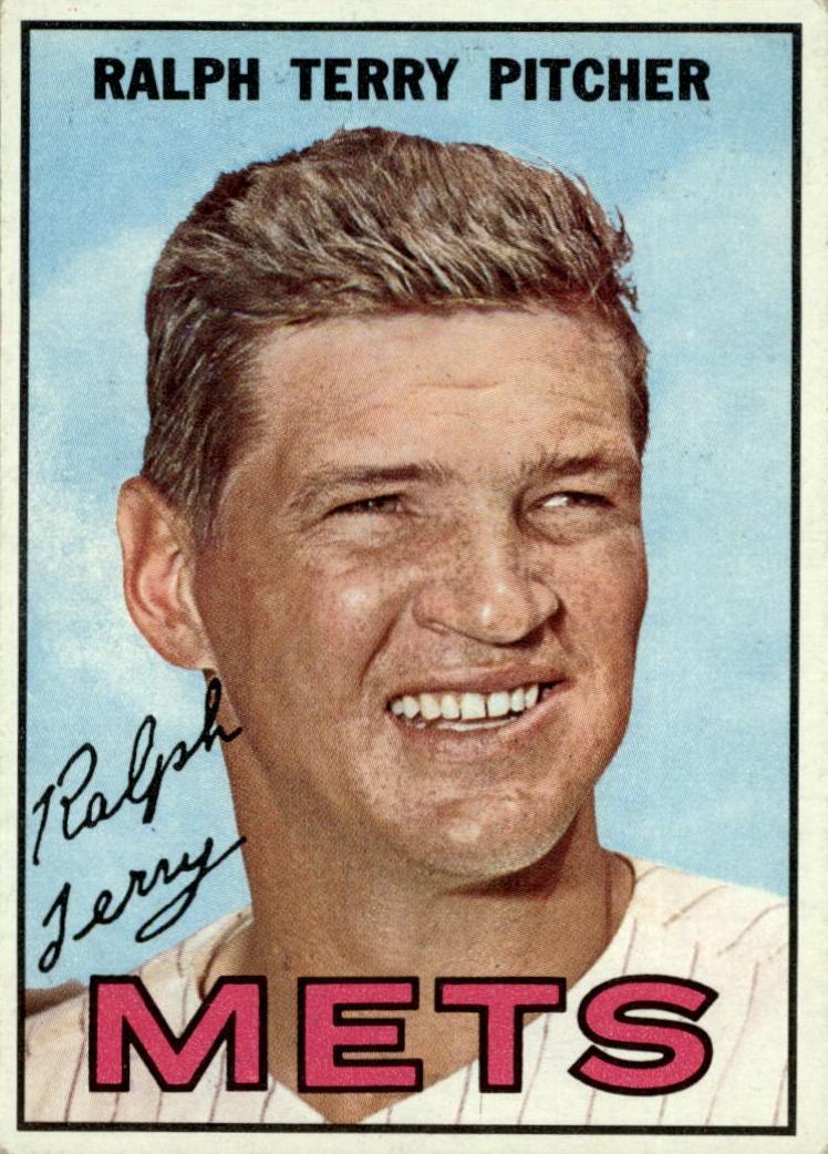 1967 Topps Baseball Ralph Terry #59 PSA 7