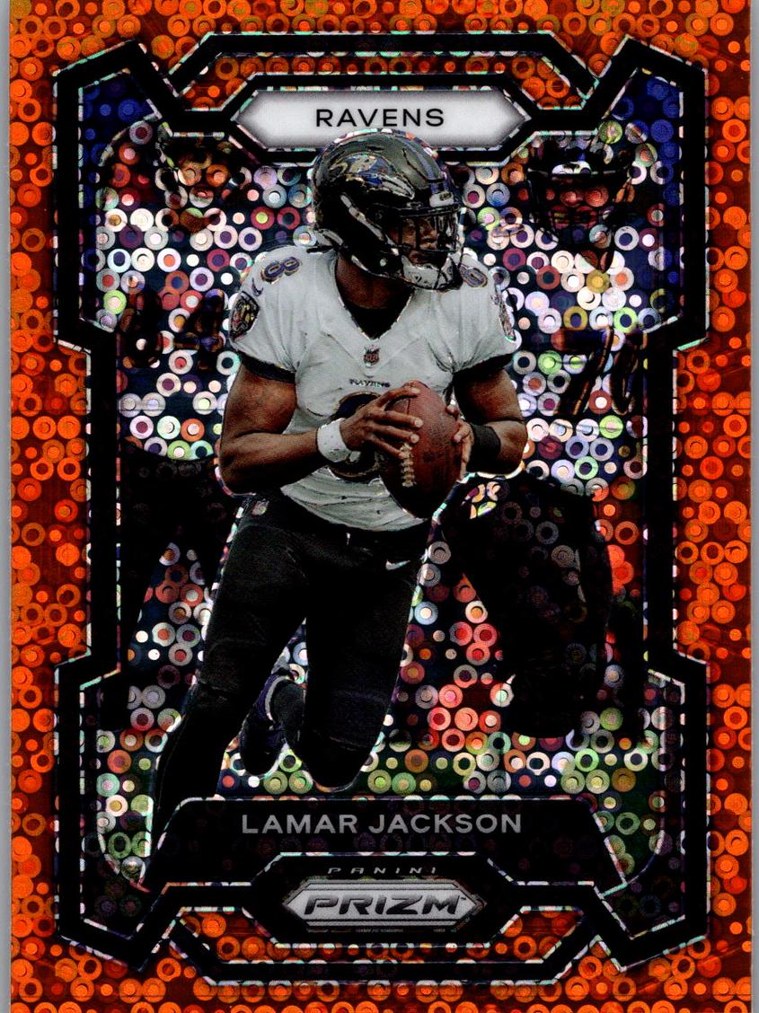 2023 Panini Prizm Football Disco Lamar Jackson #18 PSA 4