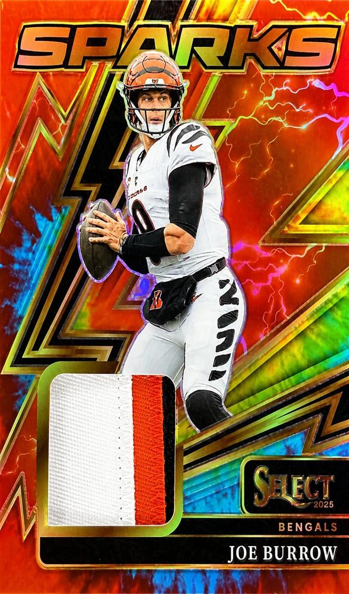 2025 Panini Select Football Tie-Dye Joe Burrow #SPK-JBW