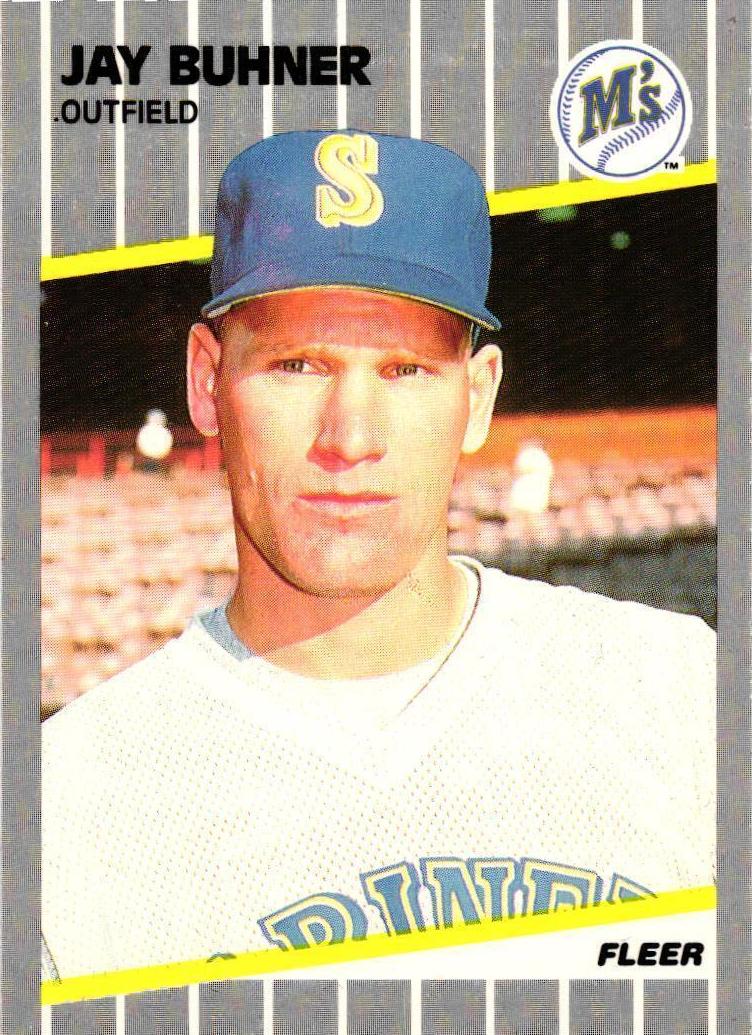 1989 Fleer Baseball Jay Buhner #542 PSA 9