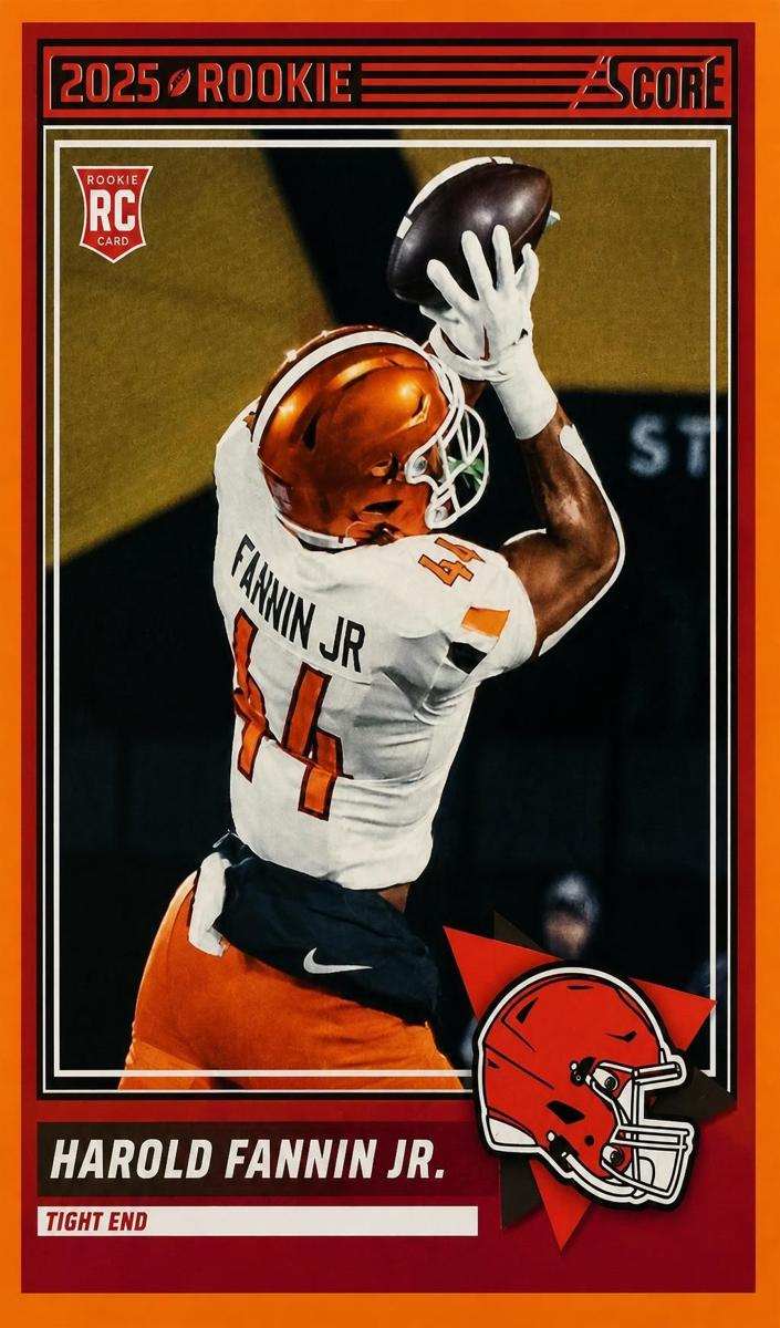 2025 Panini Score Football Orange Harold Fannin Jr. #4