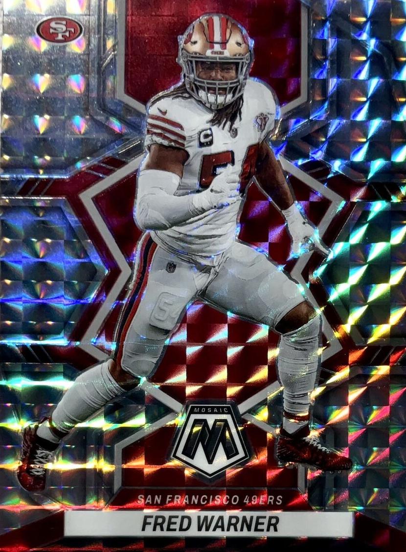 2022 Panini Mosaic Football Mosaic Fred Warner #222 PSA 10