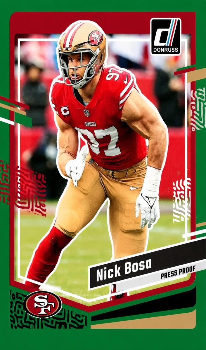 2023 Panini Donruss Football Press Proof Green Nick Bosa #272